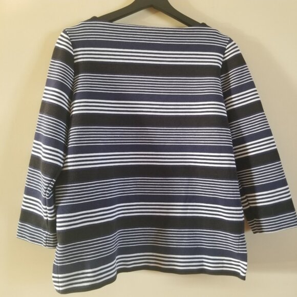 Madewell Gallerist Ponte striped top - Picture 7 of 7